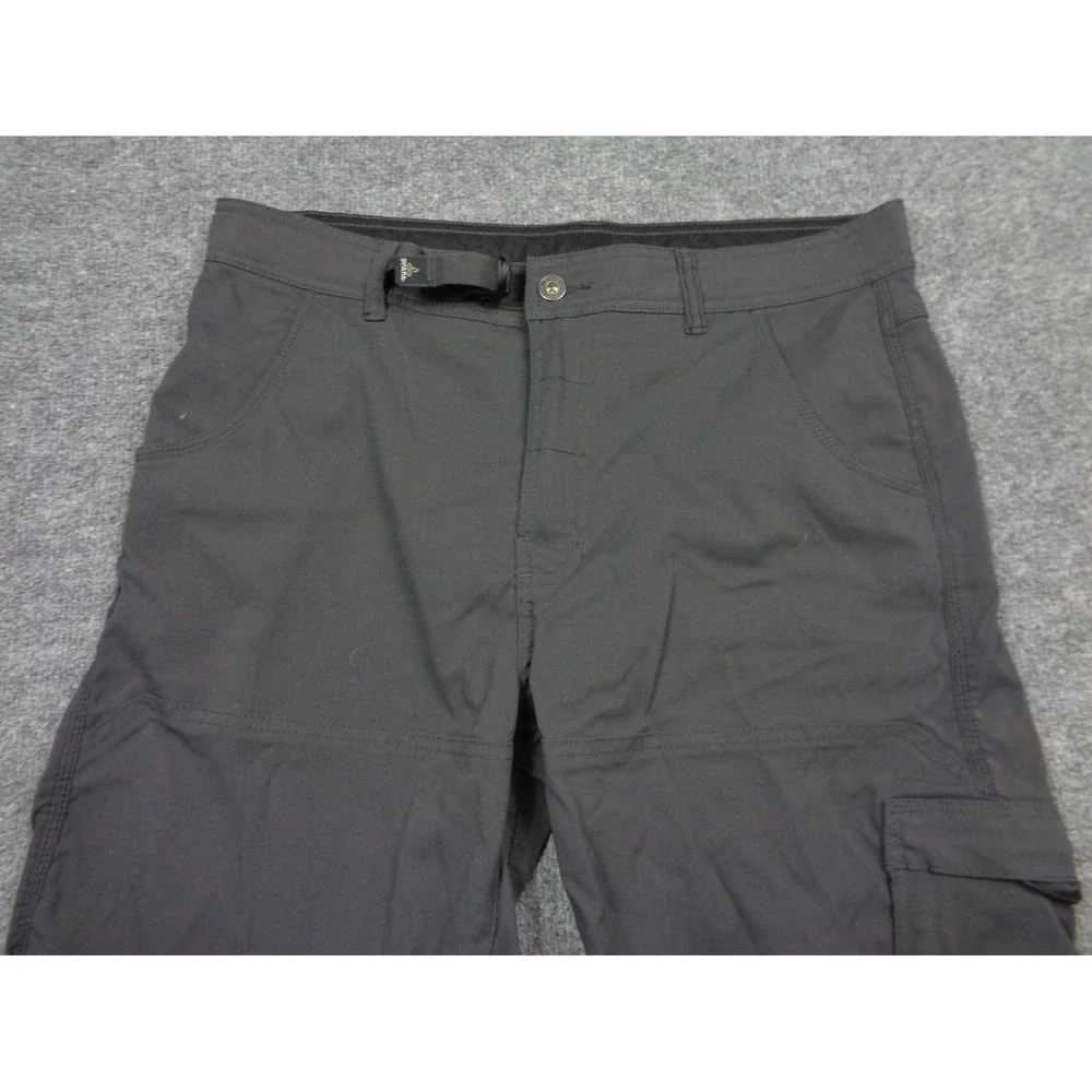 Prana Zion Shorts Mens L Grey Cargo Hiking Outdoor Standard Fit 11 In Inseam